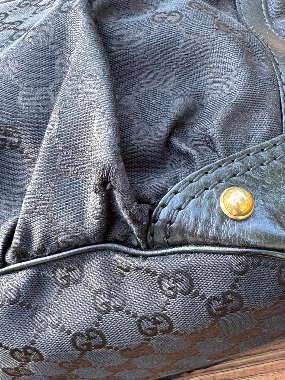 Gucci Jockey tote, 2000s–early 2010s era (post–Tom Ford) incl original dust bag